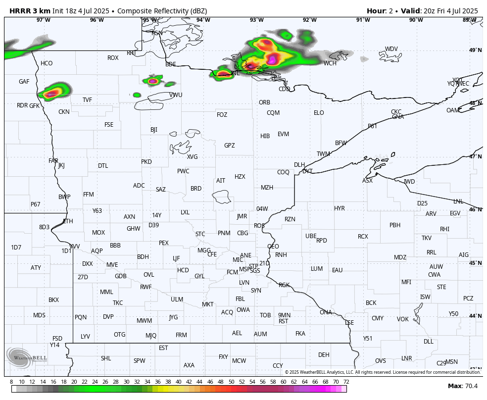 Fourth of July severe thunderstorm watch issued the Dakotas, Minnesota ...