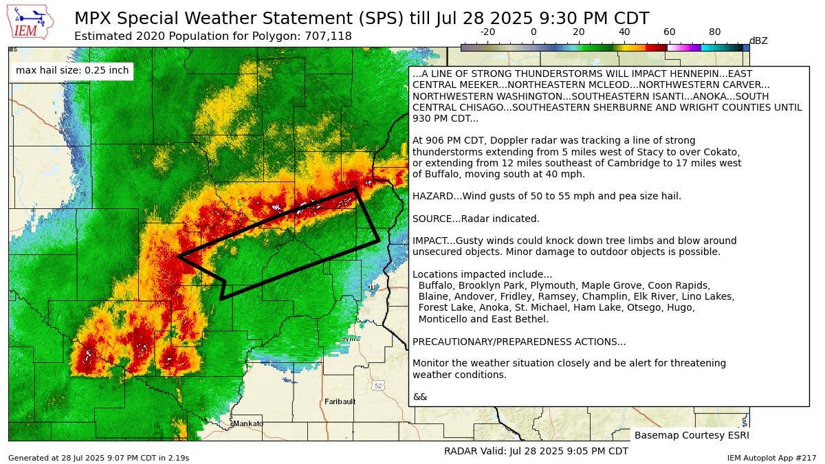 Derecho live: Severe thunderstorm watch in Twin Cities, central ...