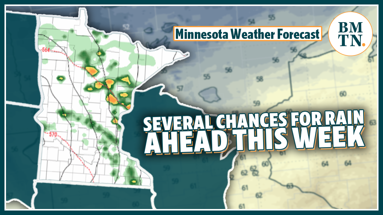 Rain chances stack up across Minnesota this week - Bring Me The News