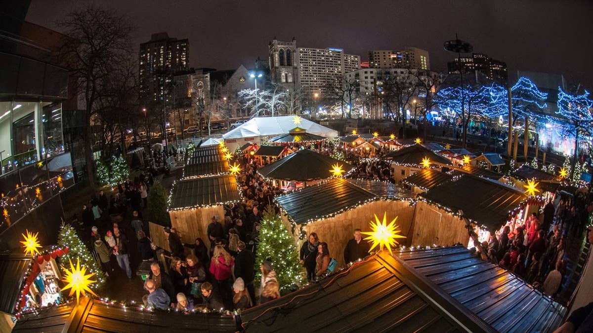German-style holiday market returns to Minneapolis for third year with more vendors, larger warming house