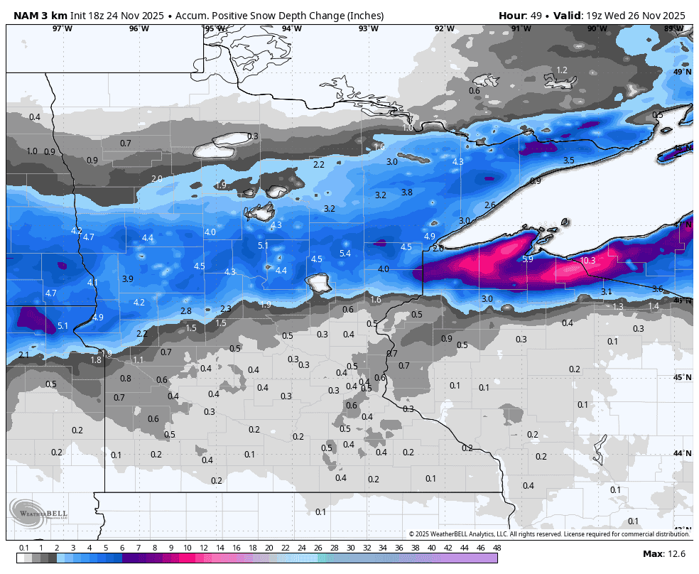 Winter storm warning issued as heavy snow hits Minnesota two days ...