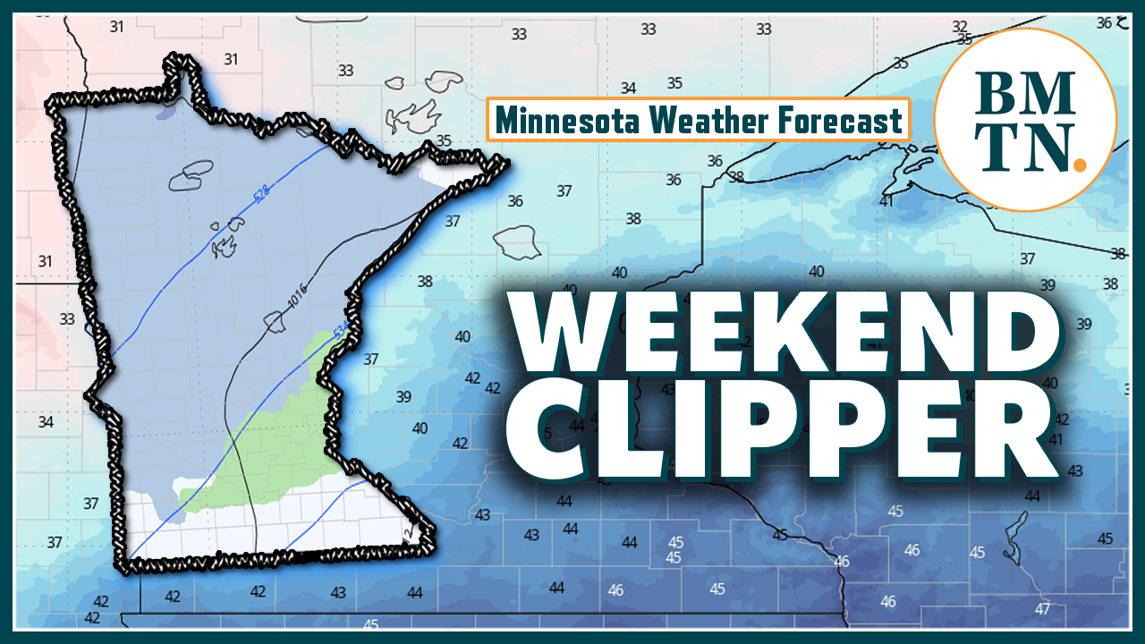 Clipper set to bring Sunday snow to parts of Minnesota - Bring Me The News