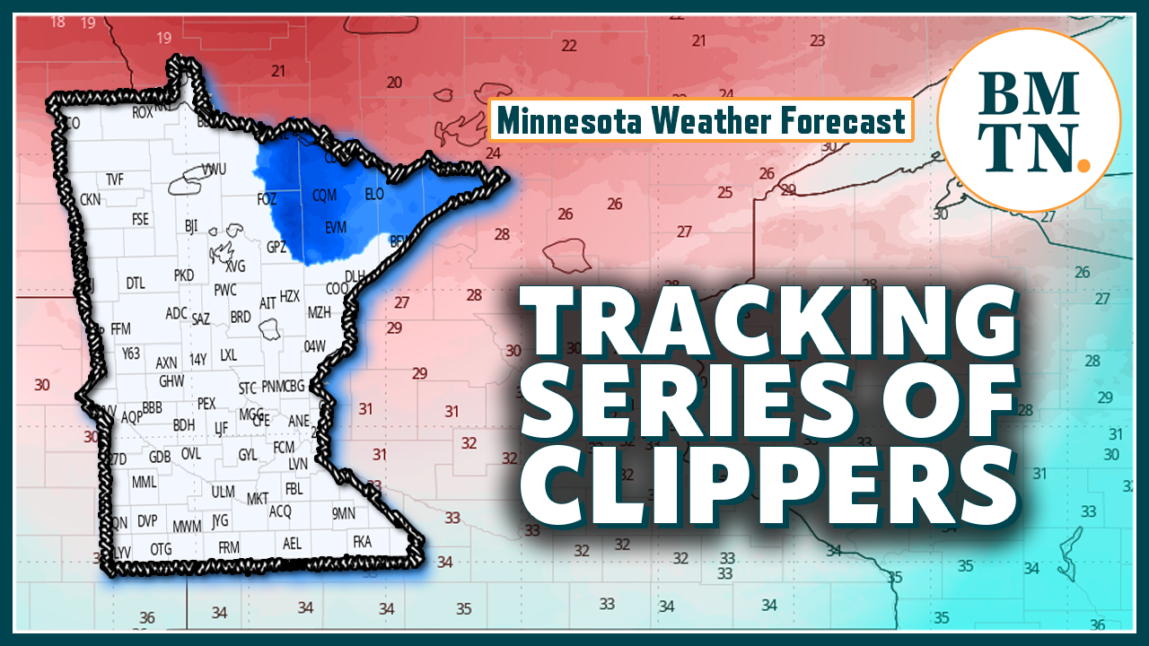 When and where a series of clippers could impact Minnesota this week ...