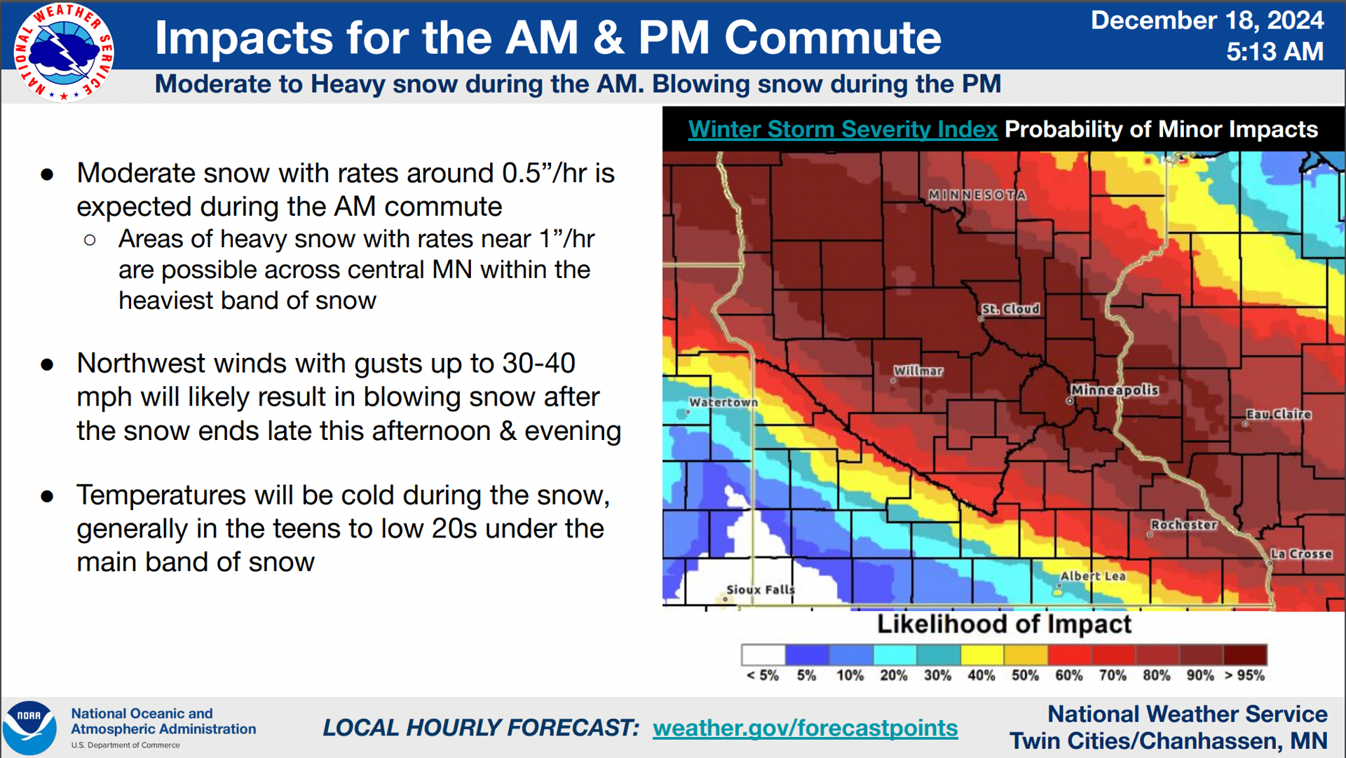 Up to 6 inches of snow Thursday in Minnesota; highest totals could hit ...