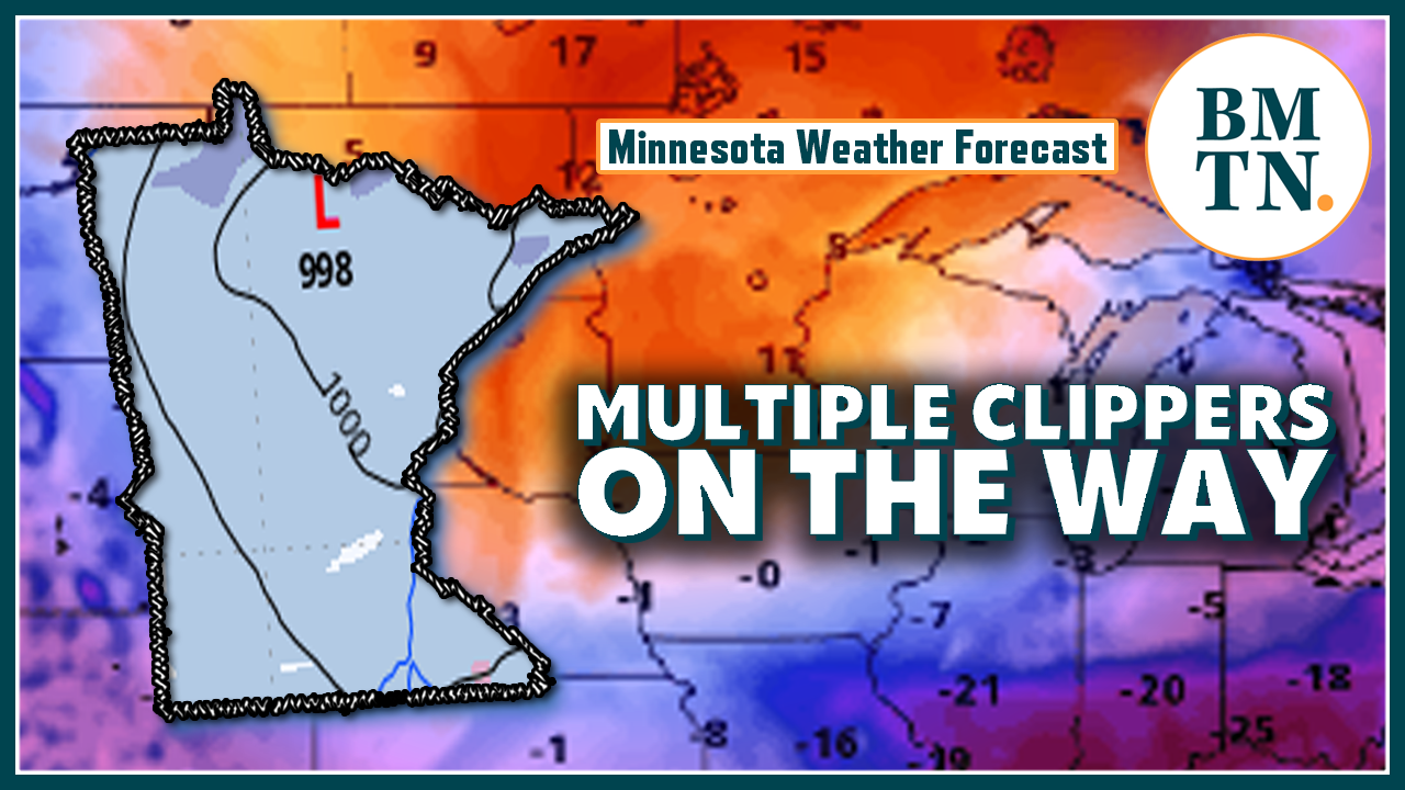 Couple clippers could bring light snow to Minnesota this week - Bring ...