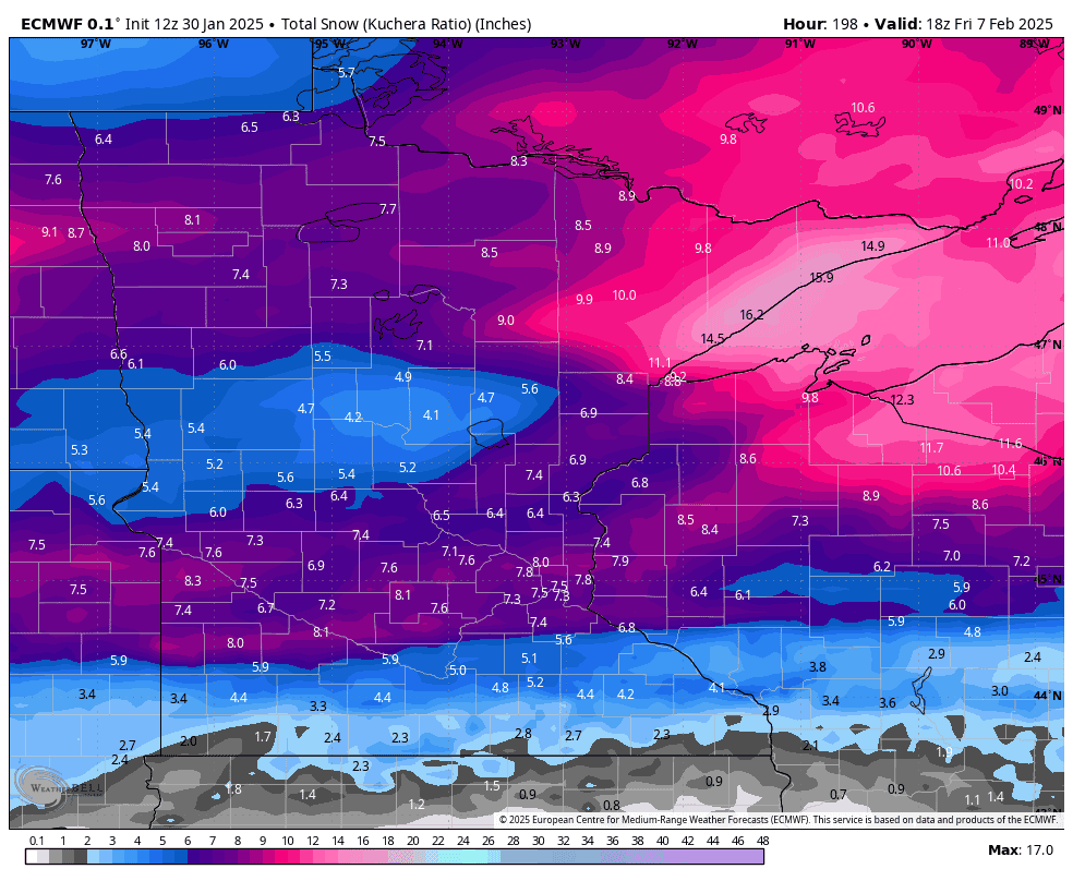 Several chances for snow as winter ramps up in Minnesota next week ...