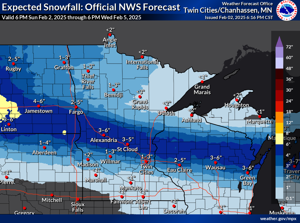 Snow latest: Winter weather advisory expanded to include Twin Cities ...