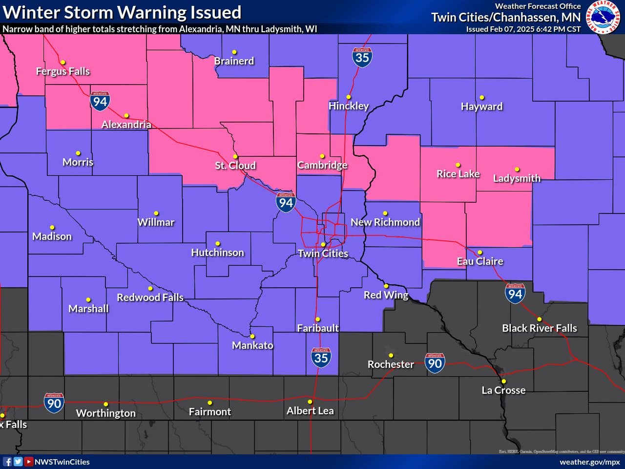 Winter storm warning issued in Minnesota ahead of Saturday snow - Bring ...