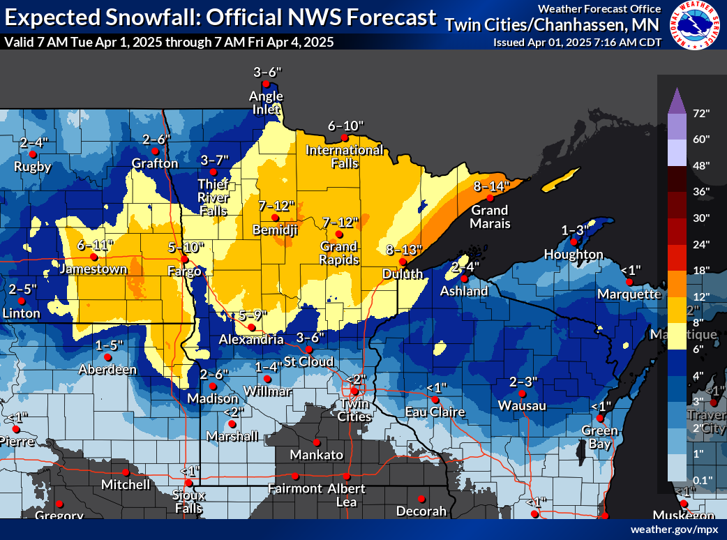Winter storm warning issued: Up to 12 inches of snow set to fall in ...