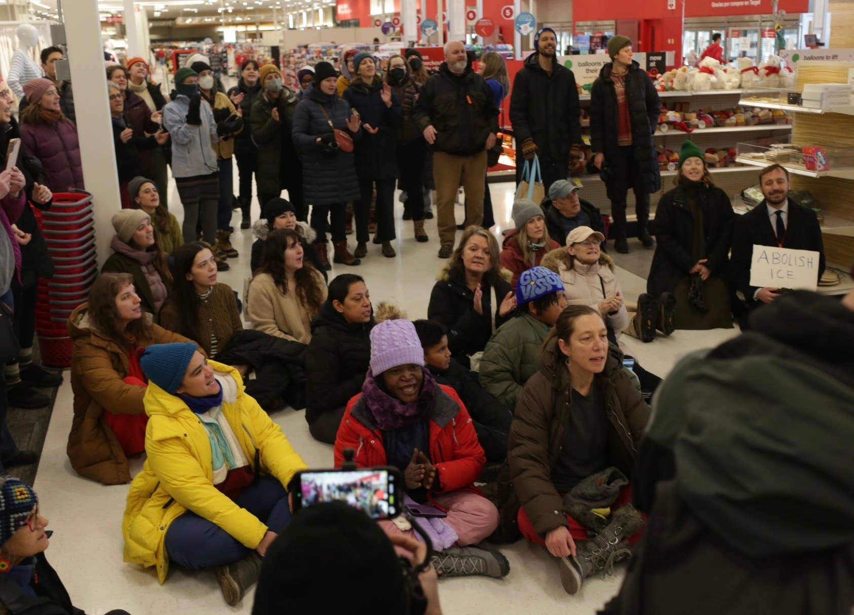 Anti-ICE protesters stage sit-in at Twin Cities Target store - Bring Me ...