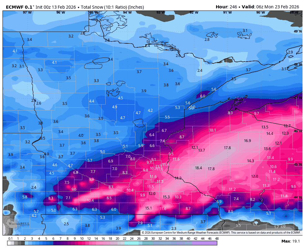 Multiple storms could dump snow in Minnesota next week - Bring Me The News