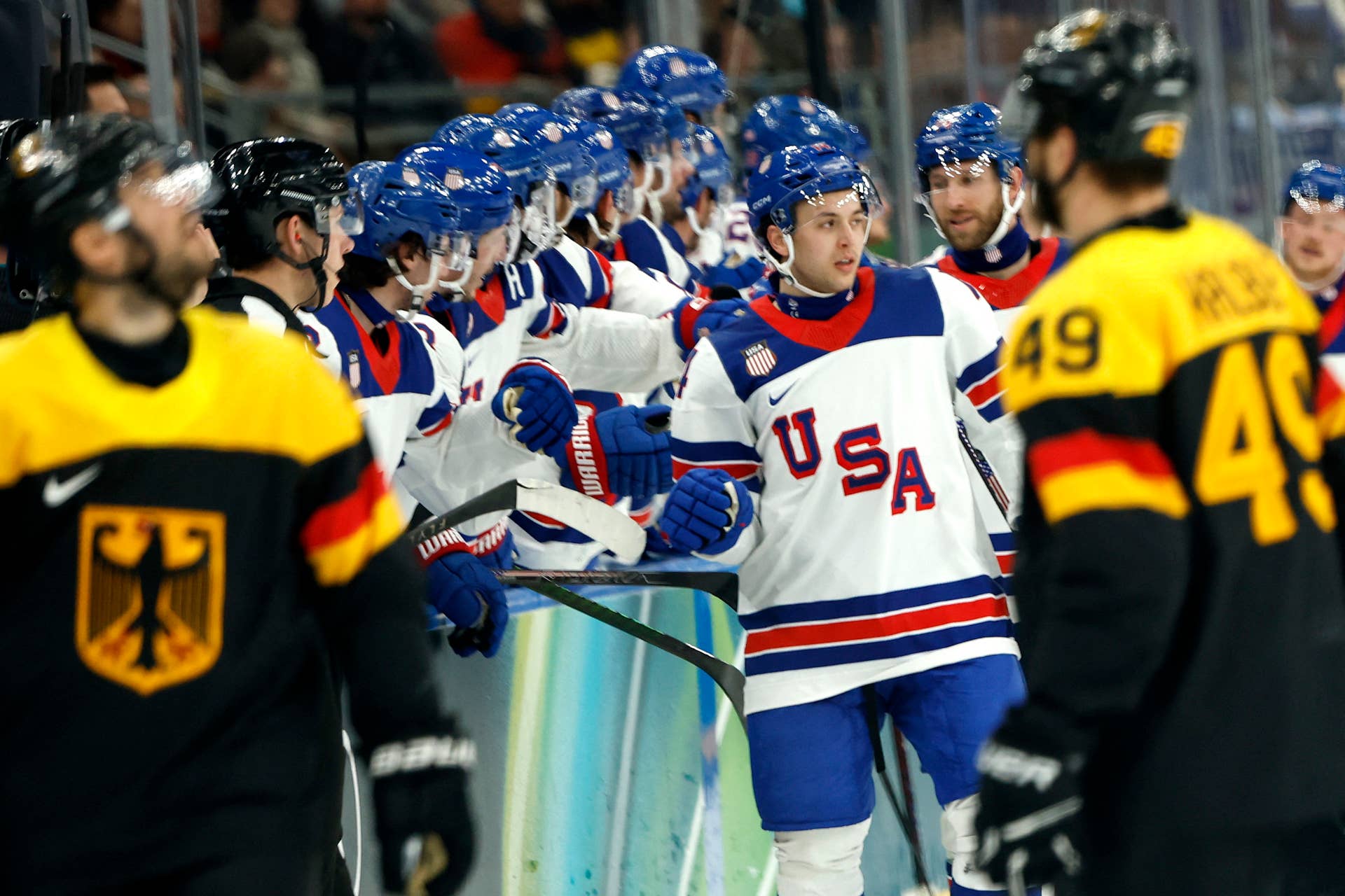 Brock Faber scores first Olympic goal in Team USA win over Germany ...
