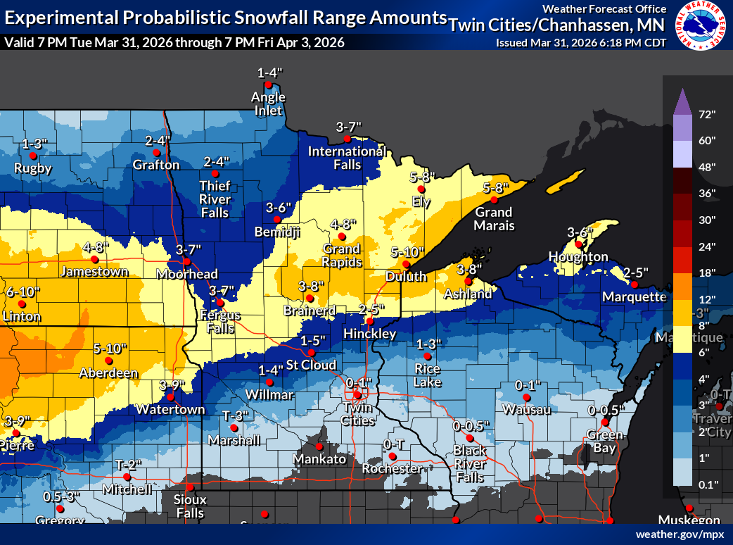 Winter storm watch in Minnesota ahead of heavy snow, freezing rain ...