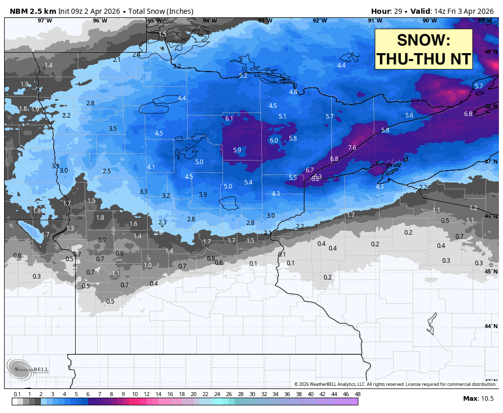 Winter storm waves could bring 12+ inches of snow to parts of Minnesota ...