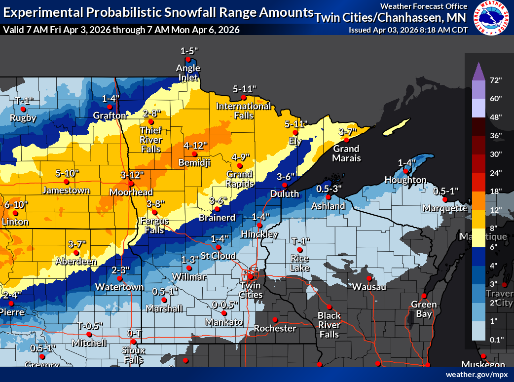 Winter storm warning shifts south; up to 12 inches of snow to hit half ...