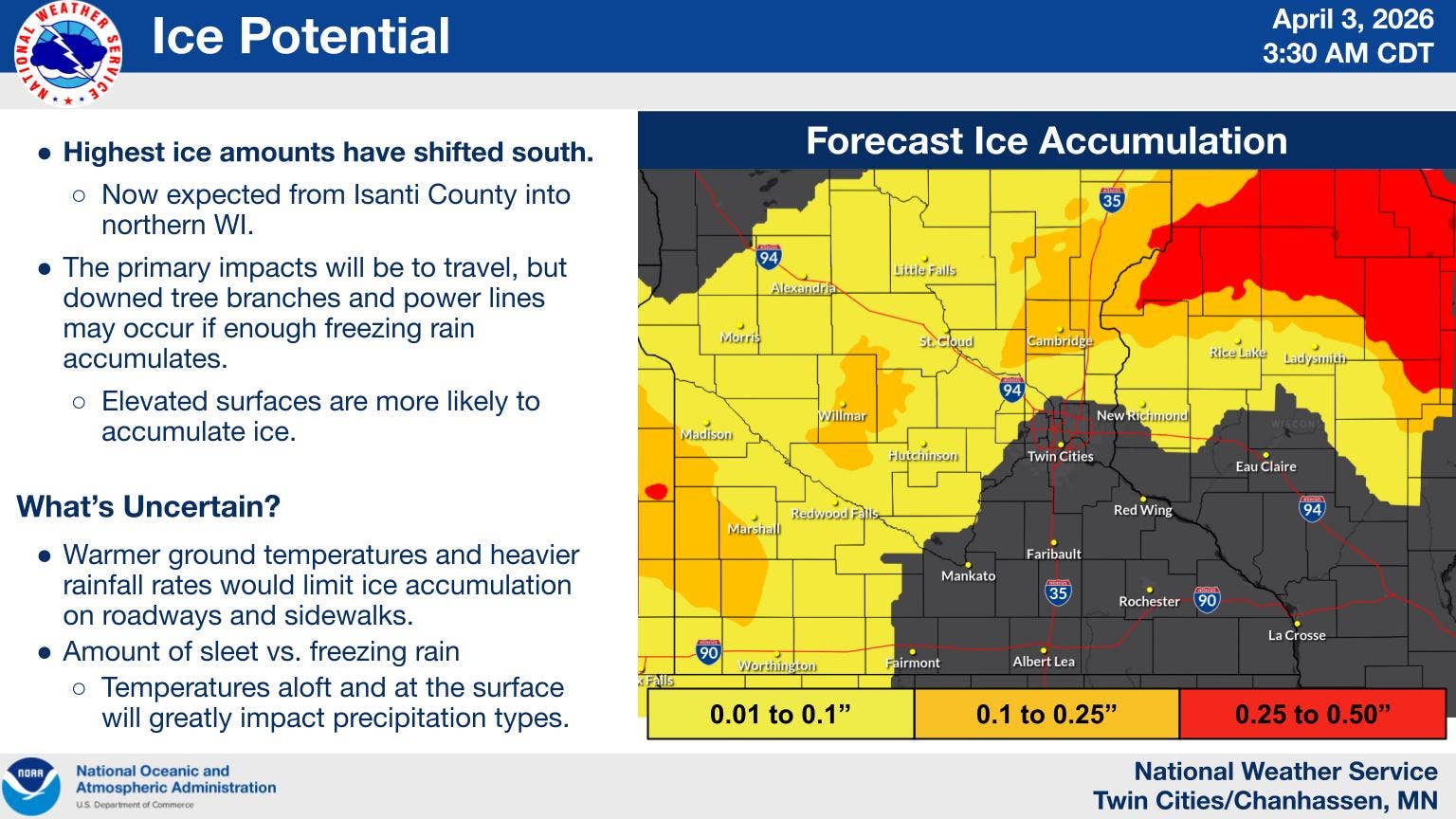 Winter storm warning shifts south; up to 12 inches of snow to hit half ...
