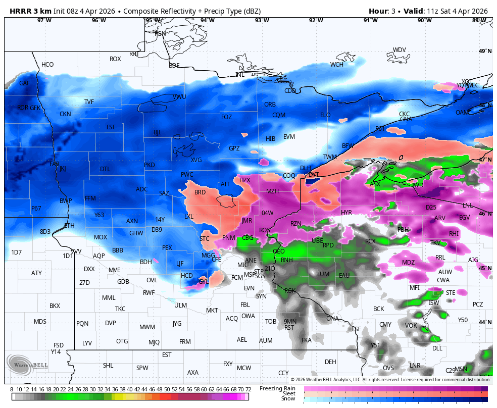 Heavy, wet snow continues in Minnesota Saturday; active week ahead ...