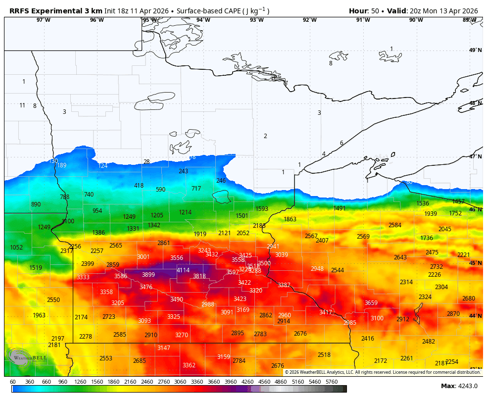 Very large hail, damaging winds, tornadoes possible Monday in Minnesota ...