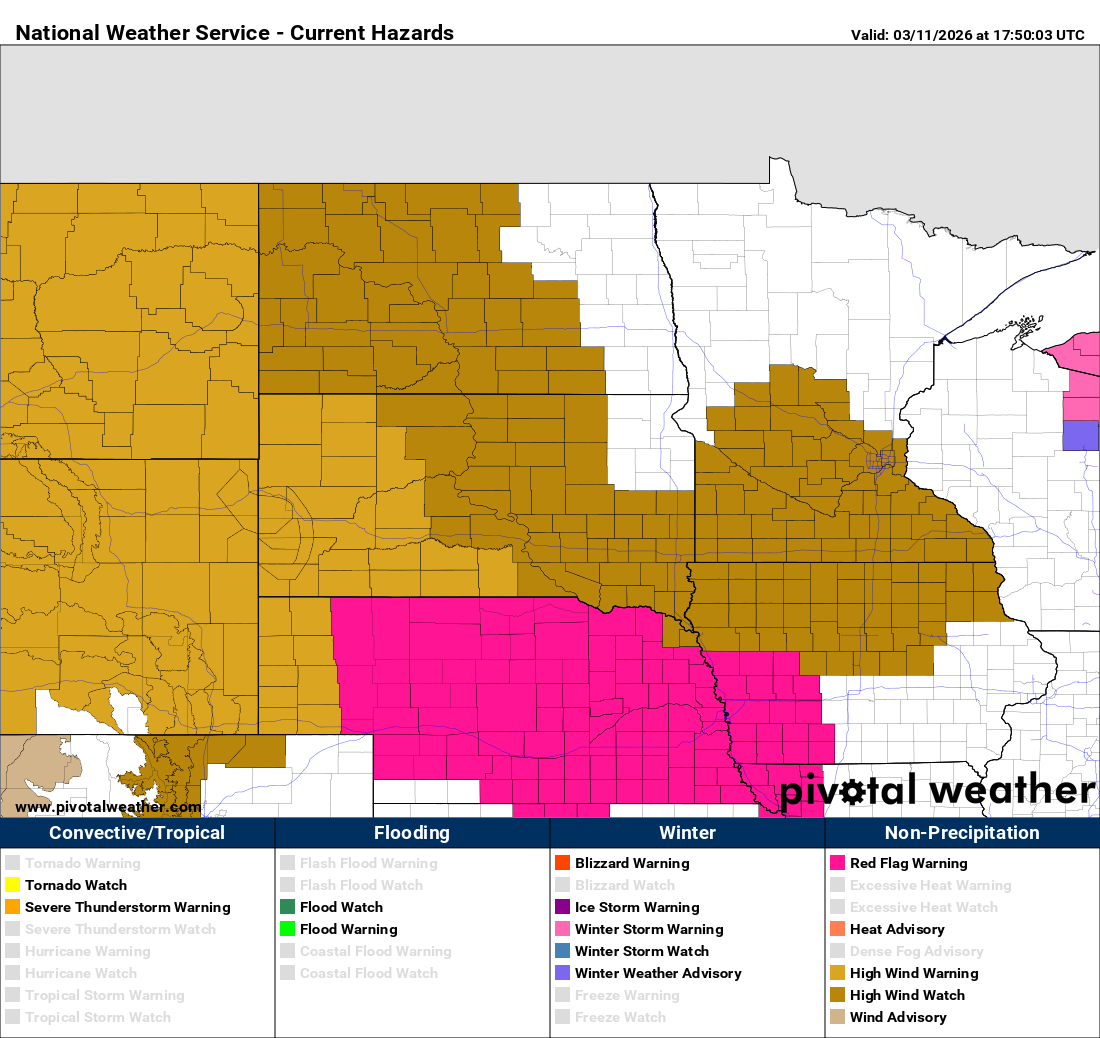 Snow and 60 mph winds in Minnesota before monster weekend storm - Bring ...