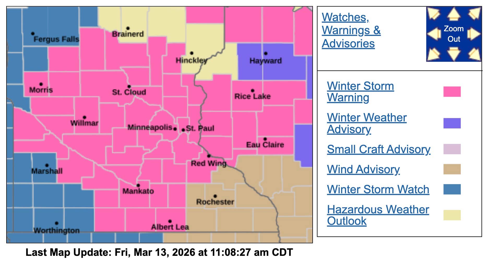 Winter storm warning in Twin Cities; Delta issues flight waiver for MSP ...