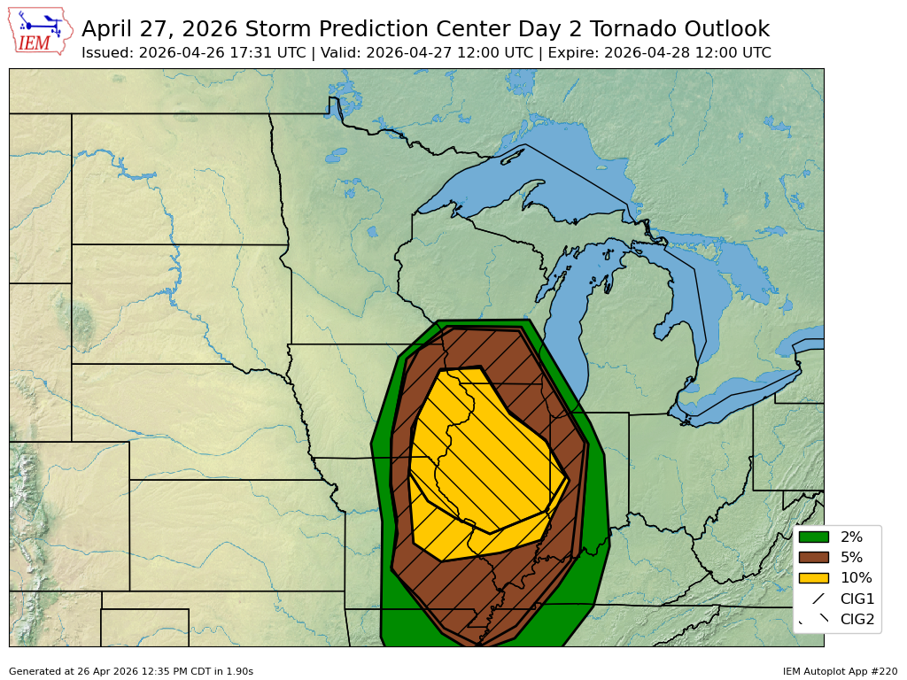 Rainy Sunday, then storm risk Monday as tornado outbreak is possible to ...