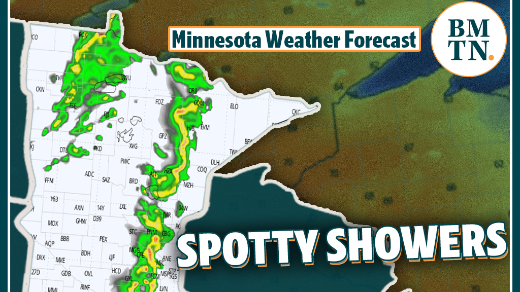 Spotty shower chances Thursday, storms possible this weekend