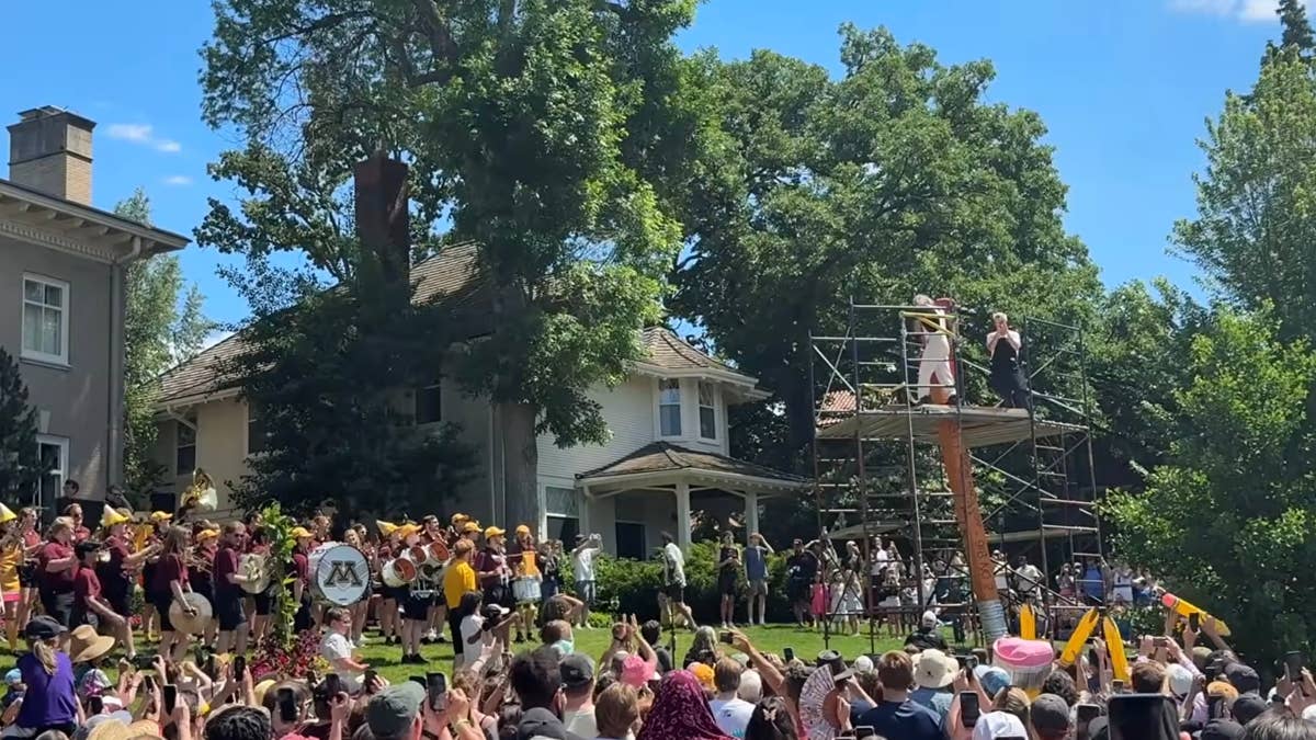 Annual giant pencil sharpening attracts thousands to Minneapolis