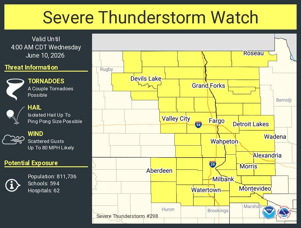 Tornado and severe thunderstorm watches issued in Minnesota - Bring Me ...