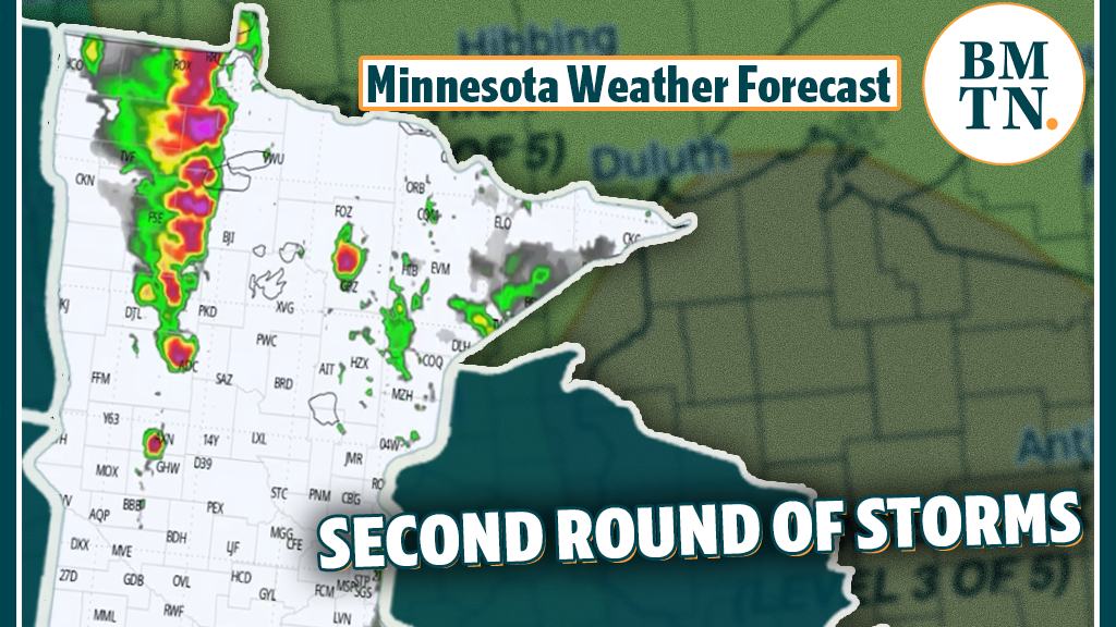 When and where a second round of severe storms could impact Minnesota Wednesday evening