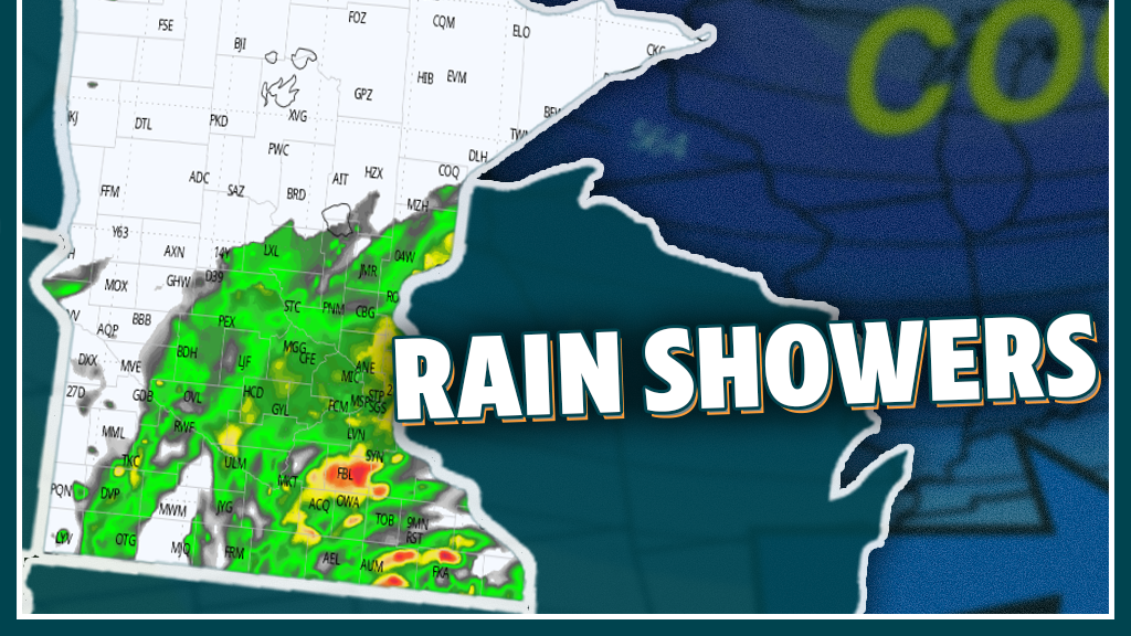 Rain showers Thursday as cooler air settles in