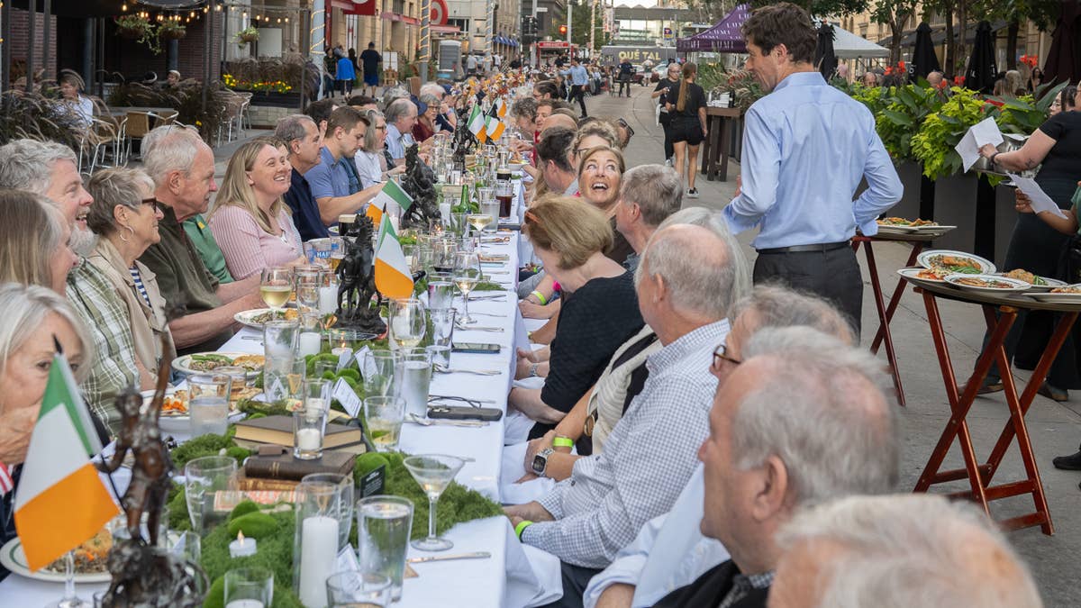 Dinner du Nord, a seven-block communal dinner table, is getting a reprise this summer
