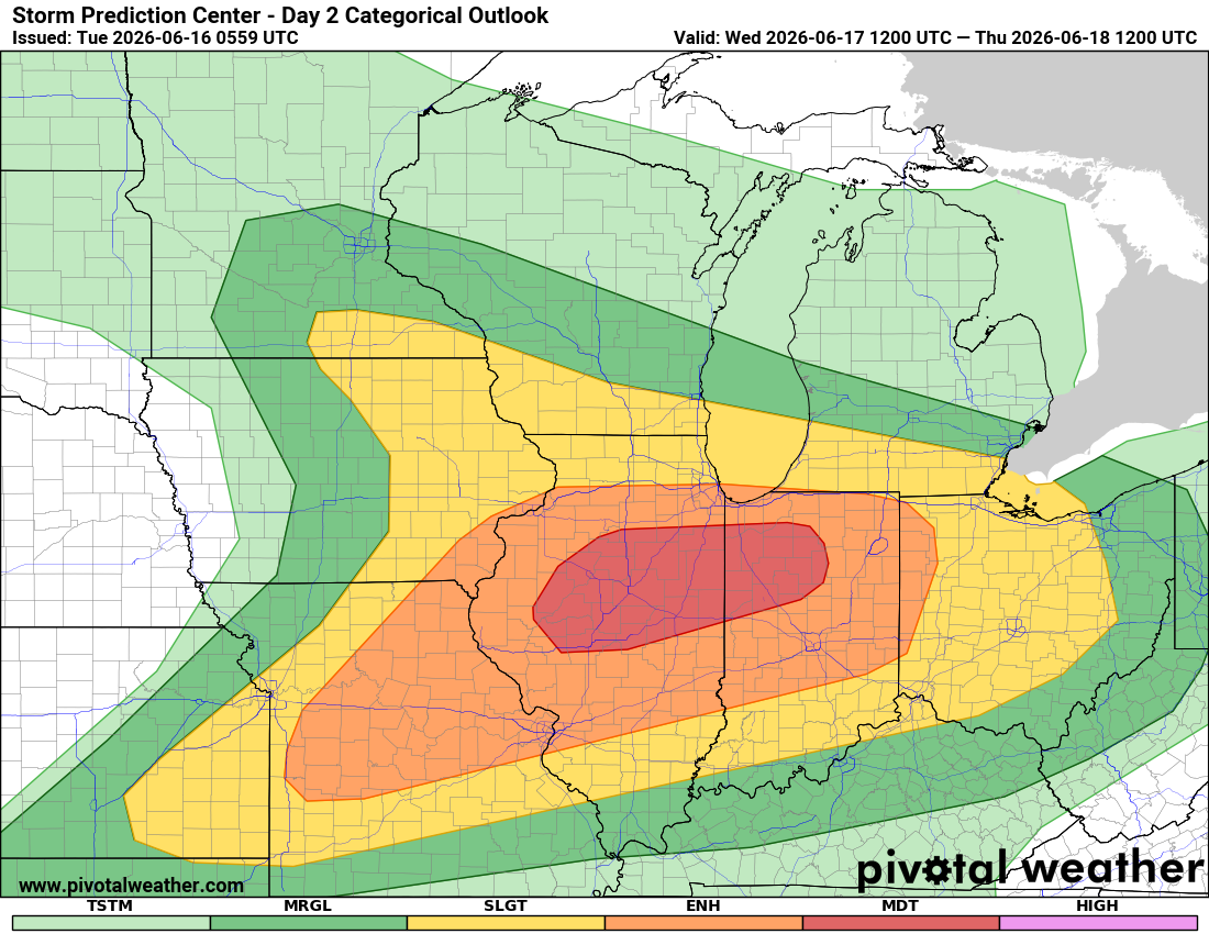 Tornadoes unlikely, but large hail and damaging winds could hit ...
