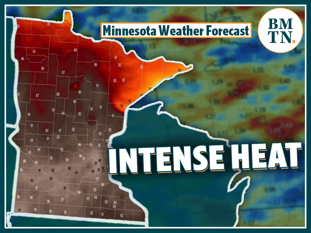Intense heat with rounds of storms possible in Minnesota next week ...