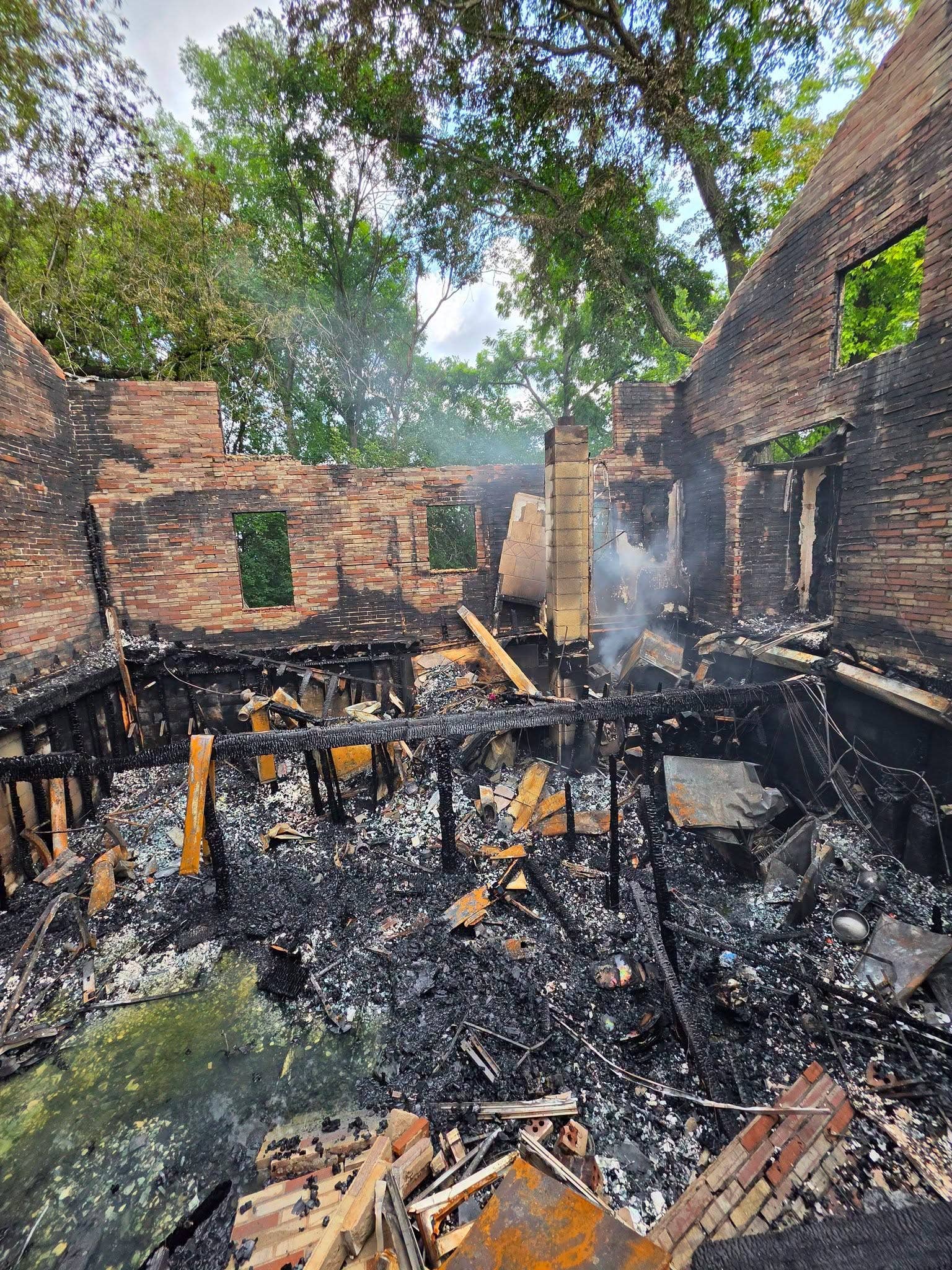 Fire destroys home of police officer and teacher while family was camping