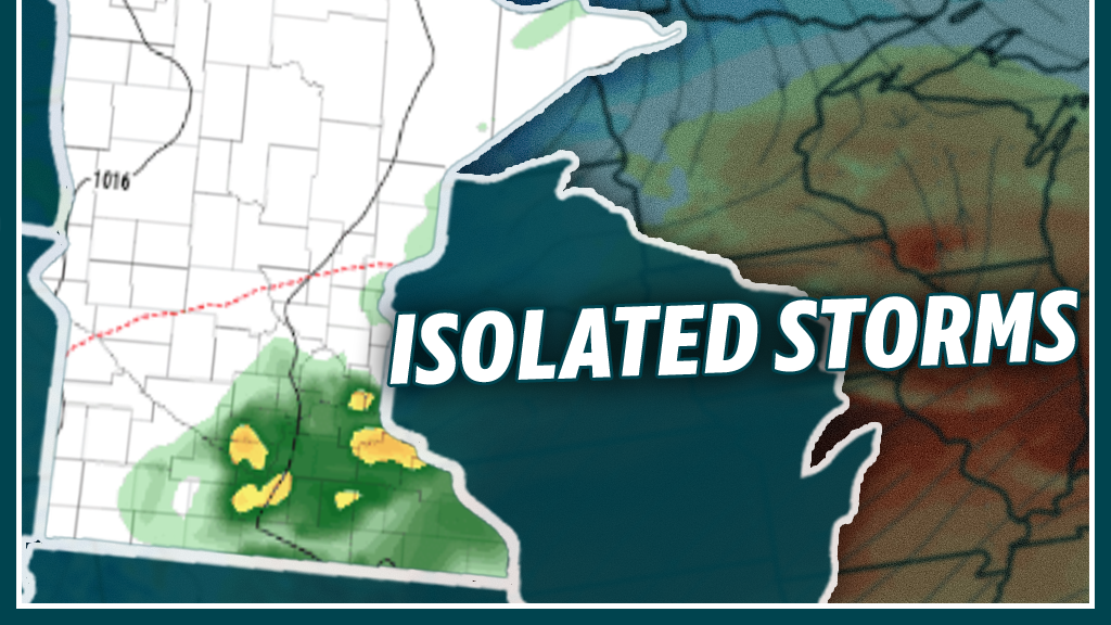 Isolated shots at rain and thunderstorms through the rest of the week in Minnesota