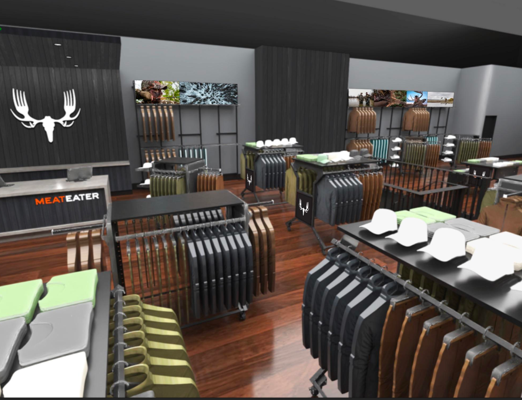 Rendering of MeatEater's Edina store.