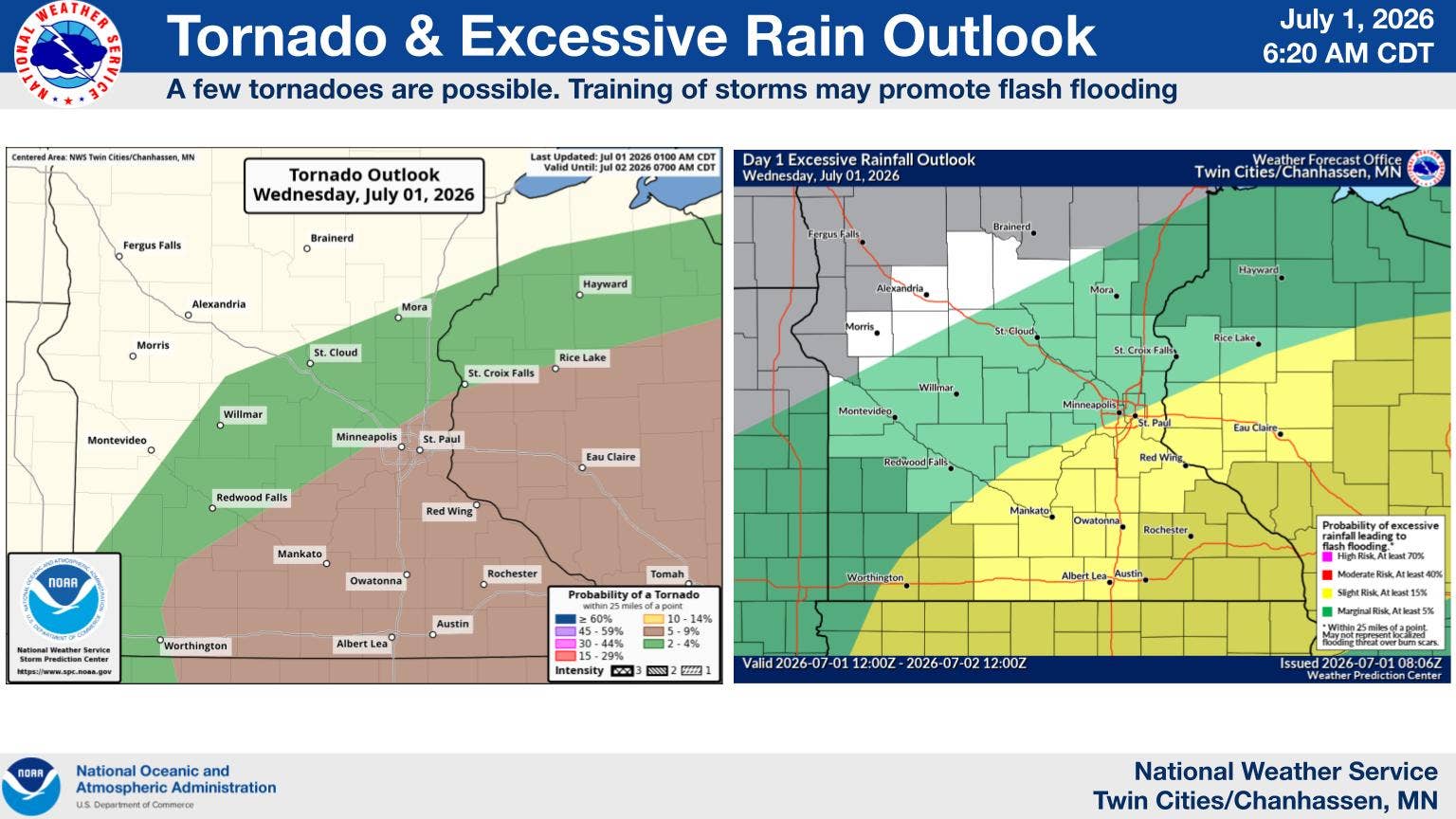 Severe storms: Damaging winds, hail, tornadoes and flash flooding all ...