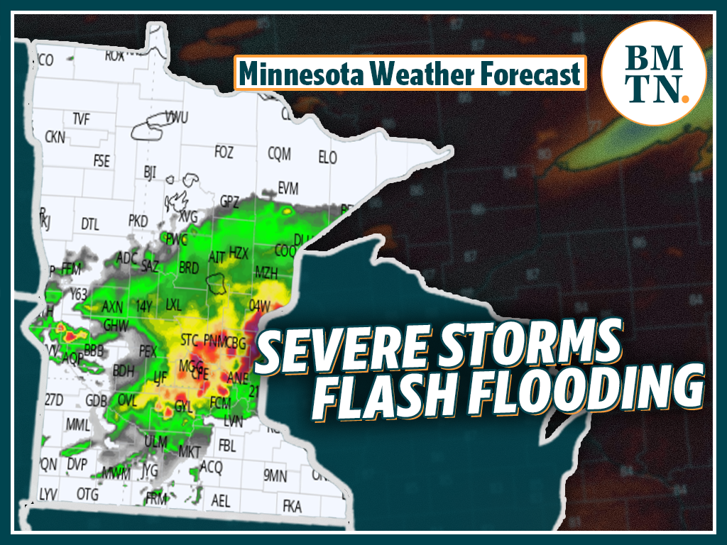 Where severe storms and flash flooding are possible in Minnesota this ...