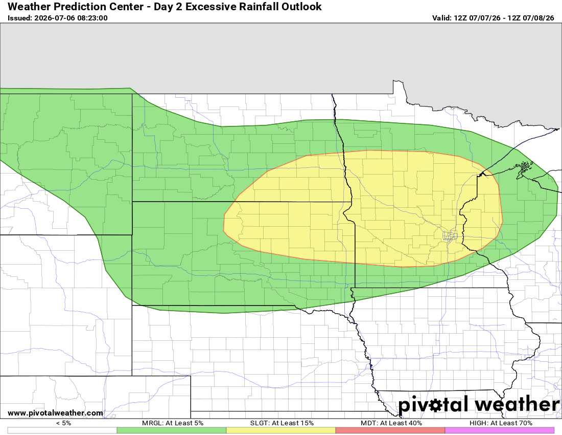 Flash flood potential brewing in Minnesota: Up to 7 inches of rain ...
