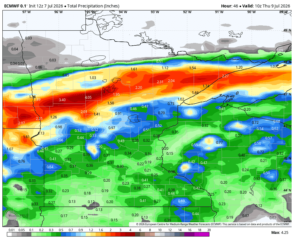 Flash flooding threat in Minnesota Tuesday night and Wednesday: Who's ...