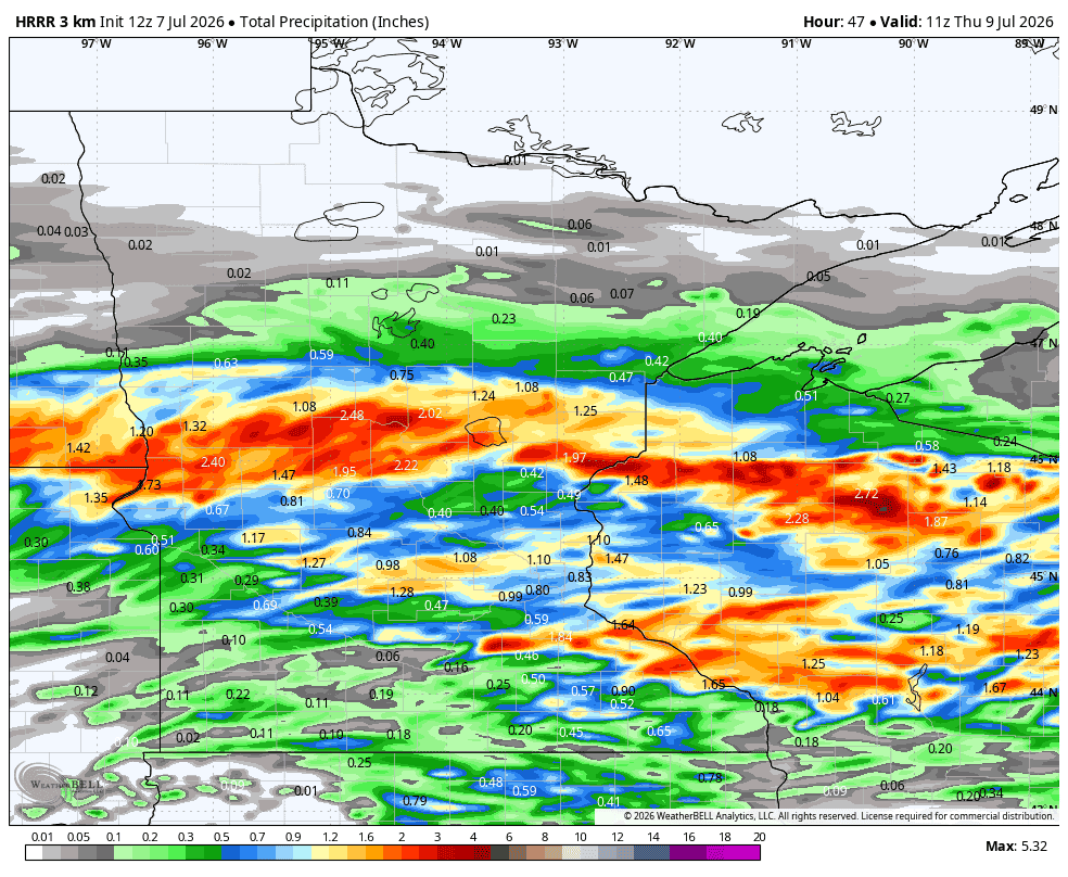 Flash flooding threat in Minnesota Tuesday night and Wednesday: Who's ...