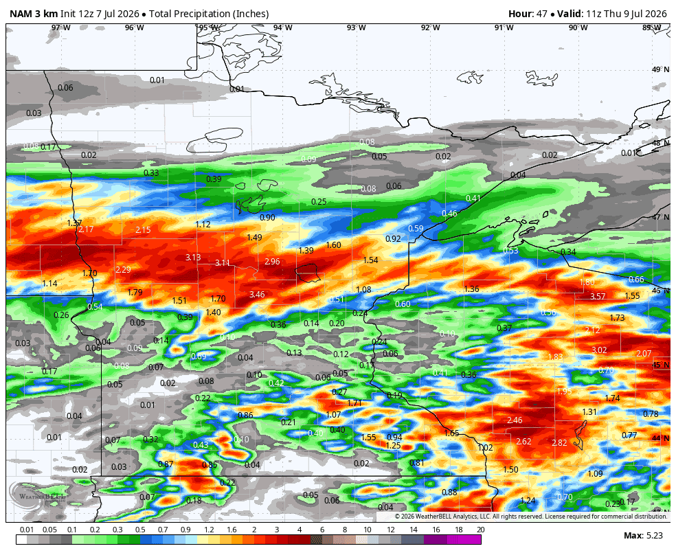 Flash flooding threat in Minnesota Tuesday night and Wednesday: Who's ...