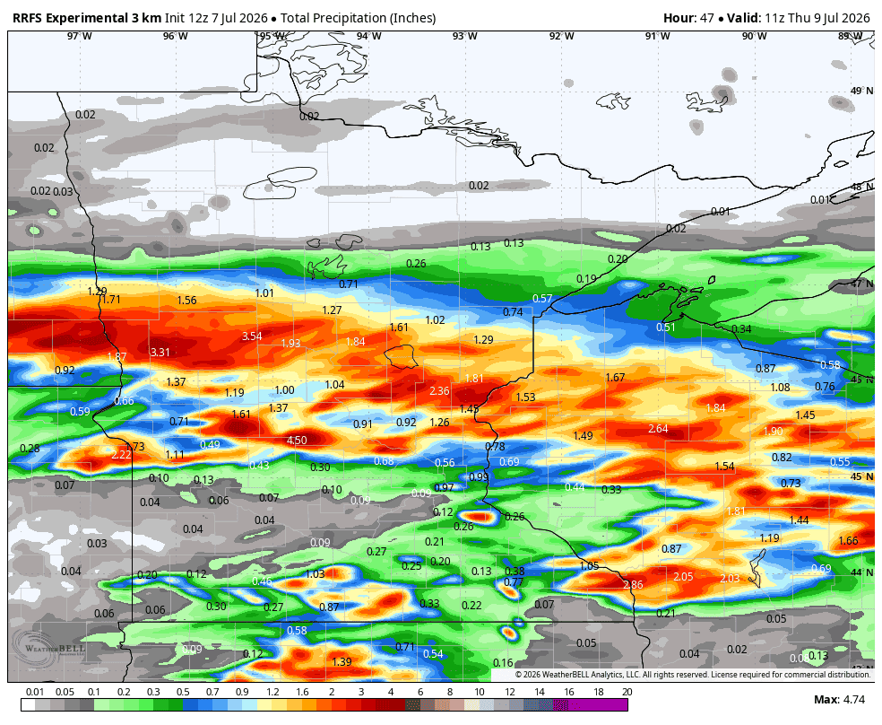Flash flooding threat in Minnesota Tuesday night and Wednesday: Who's ...