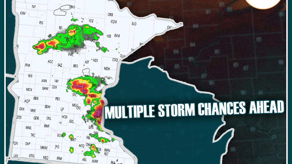 Warmer than normal week with several chances for rain, thunderstorms