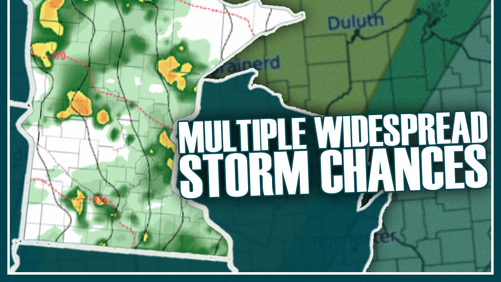 Multiple chances for widespread storms into next week
