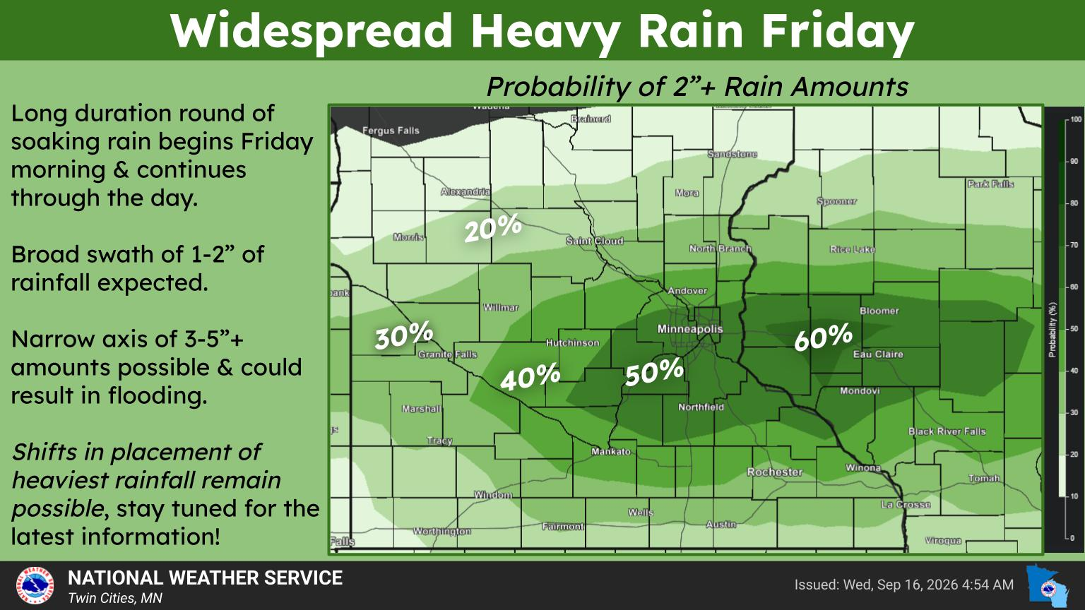 Extream Axis 'This may be an extreme event': Heavy rain to slam Minnesota on Friday ...