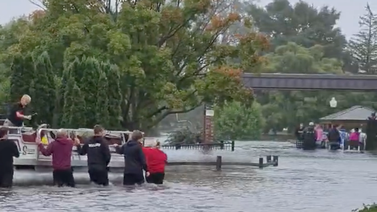 'Please don't let me fall': Students help evacuate nursing home in flooded Minnesota town