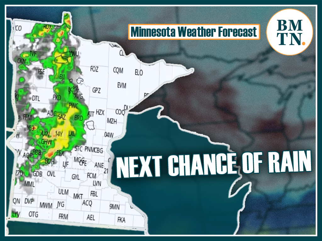 Sunny and cool weather before multiple rain chances starting Thursday in Minnesota
