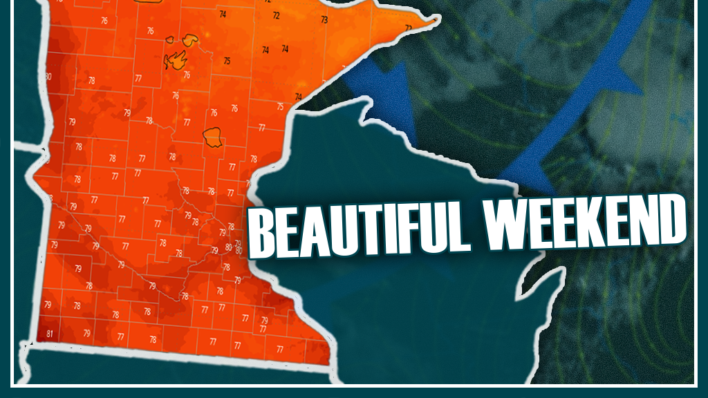 A beautiful weekend ahead with only spotty rain chances