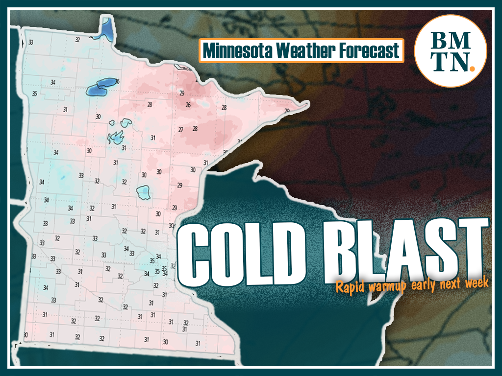 Freezing air moves in ahead of rapid warmup early next week - Bring Me ...